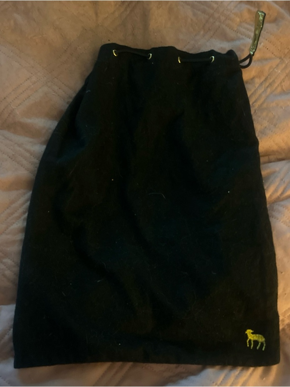 LAMB Lesportsac Ribbon Detail BOW Black Handbag with Gold Tag Accent - Picture 11 of 12